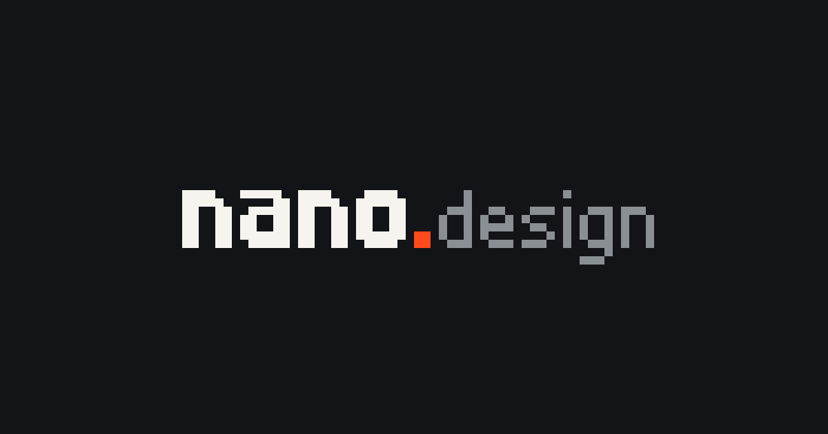 I'm building nano.design - a remote design canvas your AI agent can actually design on